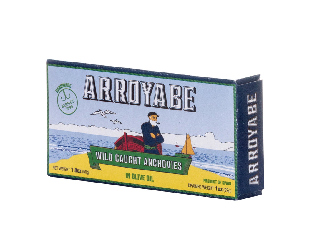 Arroyabe Anchovies in Oil - 1.76oz Tin